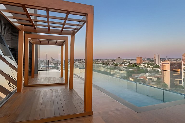 Flat Vertigo - luxuoso com churrasqueira e sacada