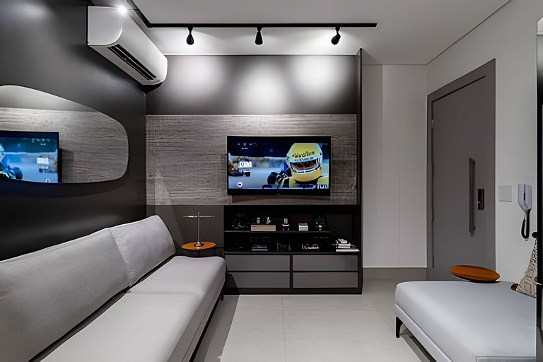 Flat Vertigo - luxuoso com churrasqueira e sacada
