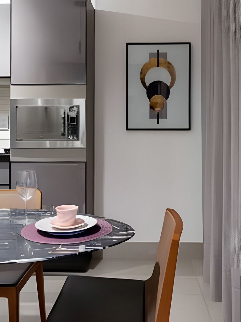 Flat Vertigo - luxuoso com churrasqueira e sacada