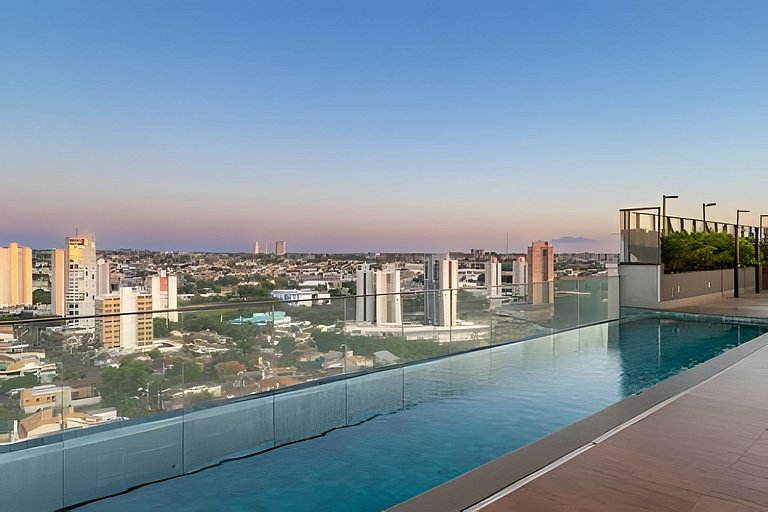 Flat Vertigo - luxuoso com churrasqueira e sacada