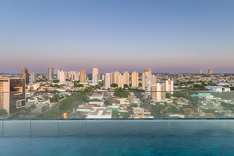 Flat Vertigo - luxuoso com churrasqueira e sacada