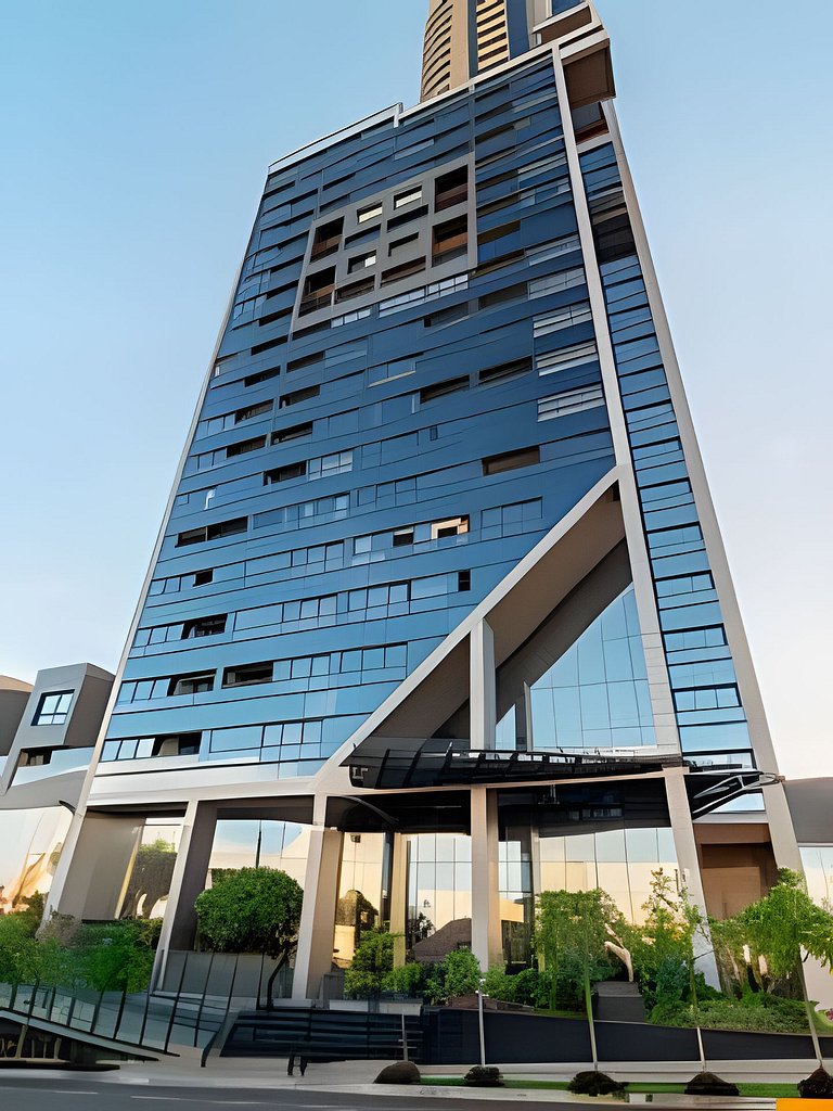Flat Vertigo - luxuoso com churrasqueira e sacada